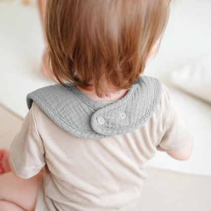 Muslin Baby Bibs, Drool Bibs for Boys and Girls, 8-Pack