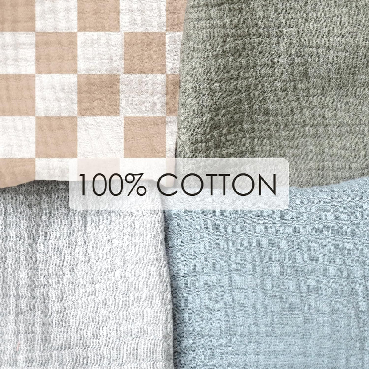 100% Muslin Cotton Nursing Cover with Arch Neckline for Women