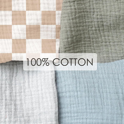 100% Muslin Cotton Nursing Cover with Arch Neckline for Women
