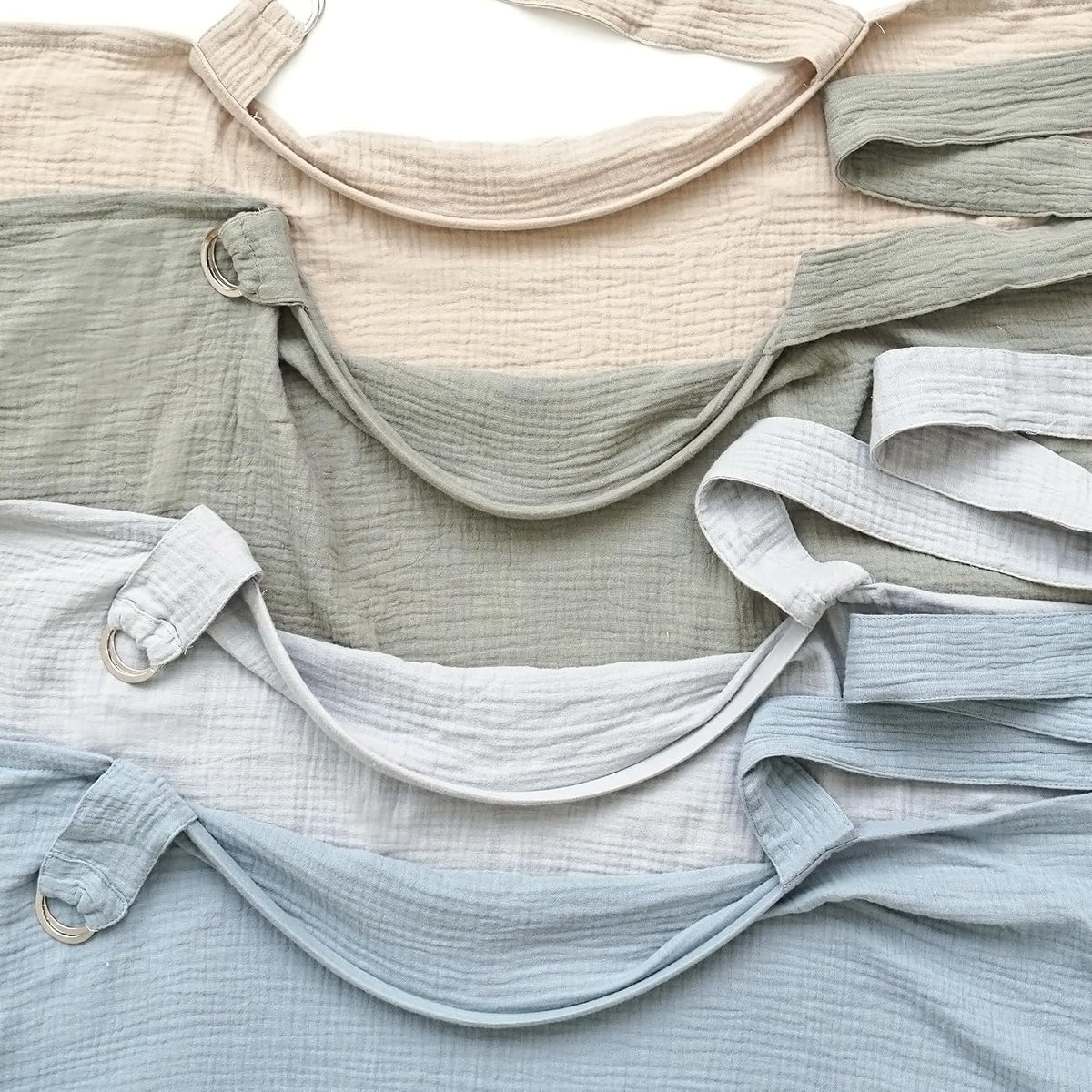 100% Muslin Cotton Nursing Cover with Arch Neckline for Women